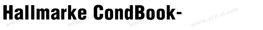 Hallmarke CondBook字体转换